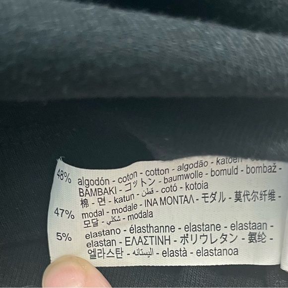 ZARA Women’s Black Stretch Cropped Tee Shirt Size L - Picture 4 of 4